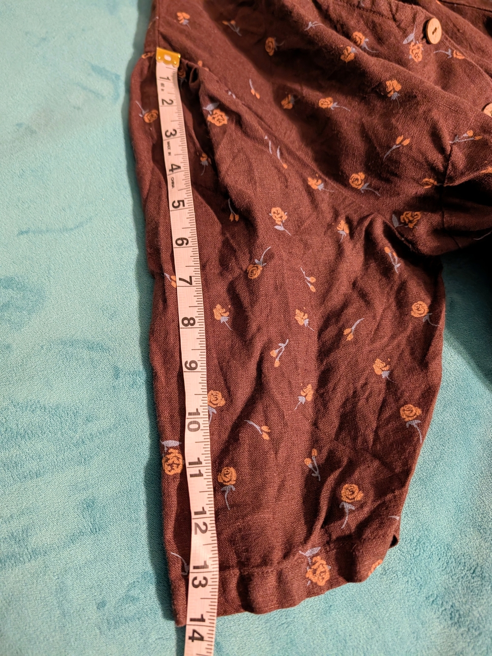 notPERFECTLINEN NPL Ronda Dress M Medium Espresso Rose - Picture 8 of 12